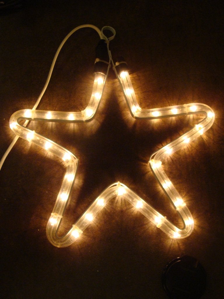 Te koop kerst ster van lichtslang 30 cm in doorsnede, Ophalen of Verzenden, Nieuw