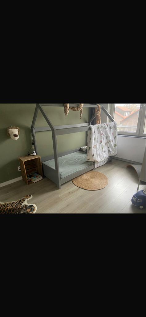 Bedhuisje Nous Living 90x200 cm met lattenbodem, Ophalen, 85 tot 100 cm, Gebruikt, Lattenbodem