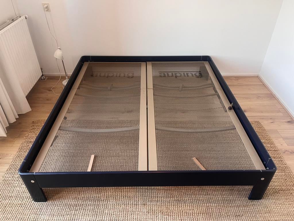 Auping auronde 180x200, Ophalen, Gebruikt, Blauw, Tweepersoons