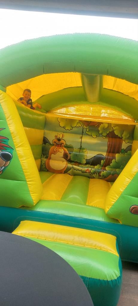 Springkussens te huur - Jungle thema, Ophalen, Gebruikt