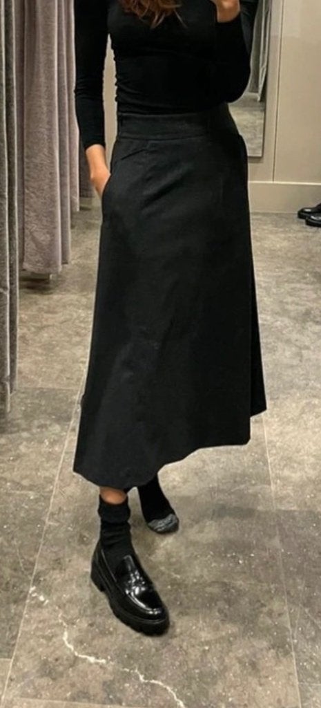 Massimo Dutti lange grijze rok nieuw  maat S, Kleding | Dames, Rokken, Massimo Dutti, Nieuw, Ophalen of Verzenden, Maat 36 (S)