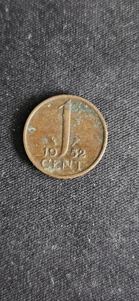 1 cent munt Koningin Juliana 1952, Ophalen of Verzenden, Koningin Juliana, 1 cent, Losse munt