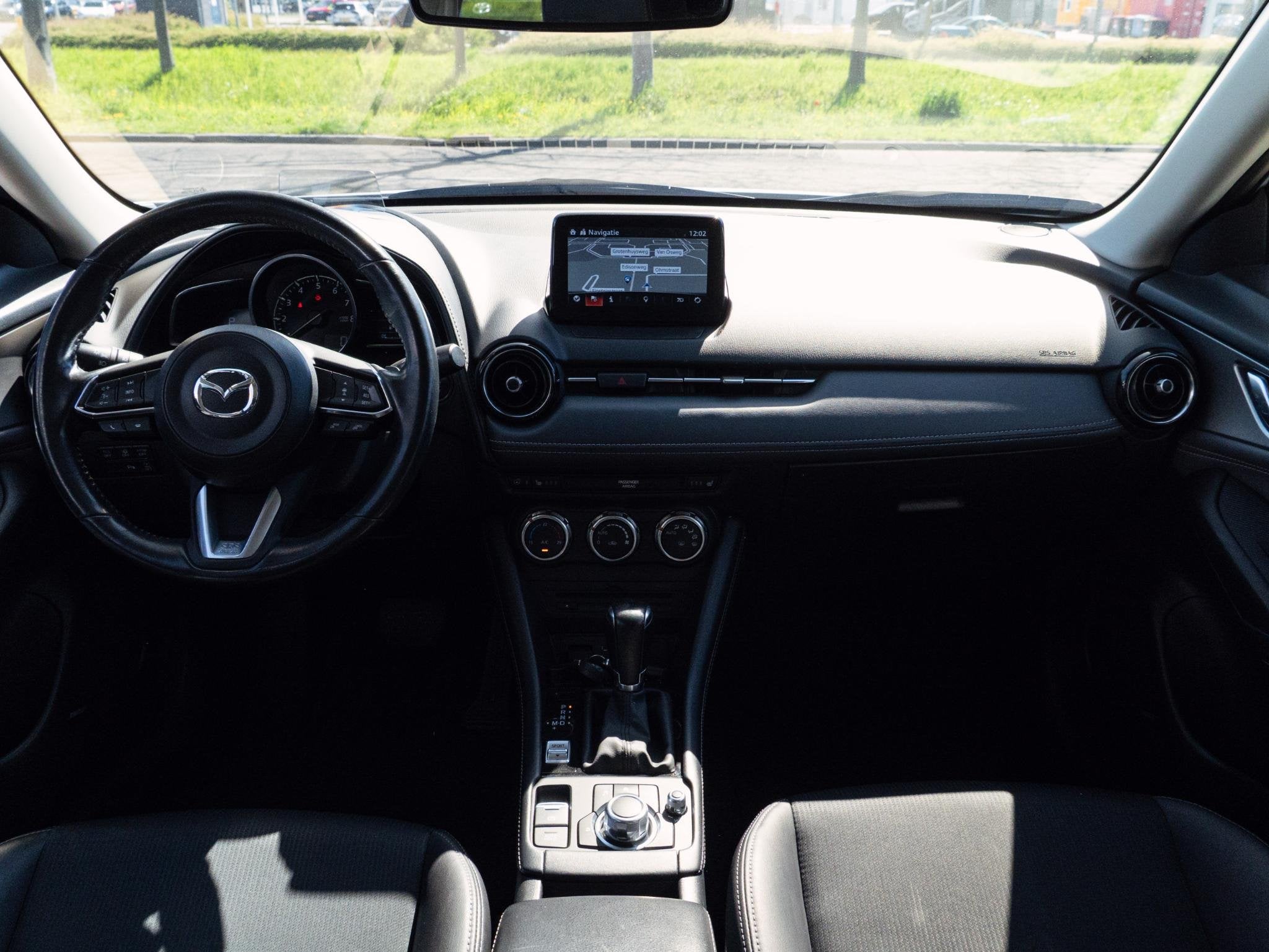 Mazda CX-3 2.0 SkyActiv-G 120 GT-M|CarPlay|Camera|Half leder, Auto's, 1998 cc, Stof, Gebruikt, 4 cilinders