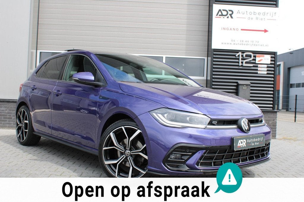 Volkswagen Polo 1.0 TSI R-Line Business DSG/PANO/VIRTUAL/BEA, Auto's, Volkswagen, Stof, Gebruikt, Blauw, Origineel Nederlands