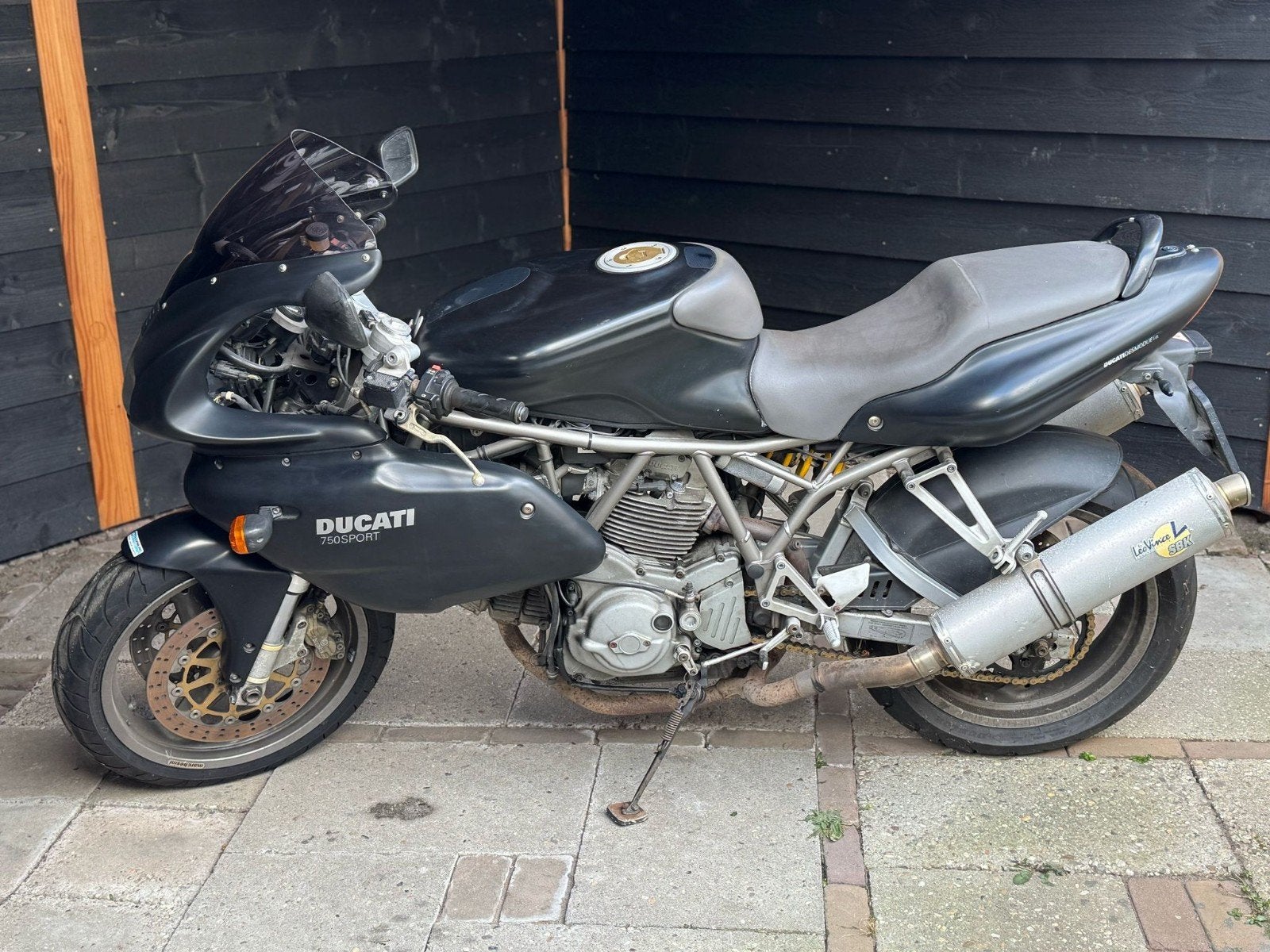 Ducati 750 SS i.e. mat zwart (2001), Motoren, Motoren | Ducati, 2 cilinders, Sportuitlaat, Gebruikt, Super Sport