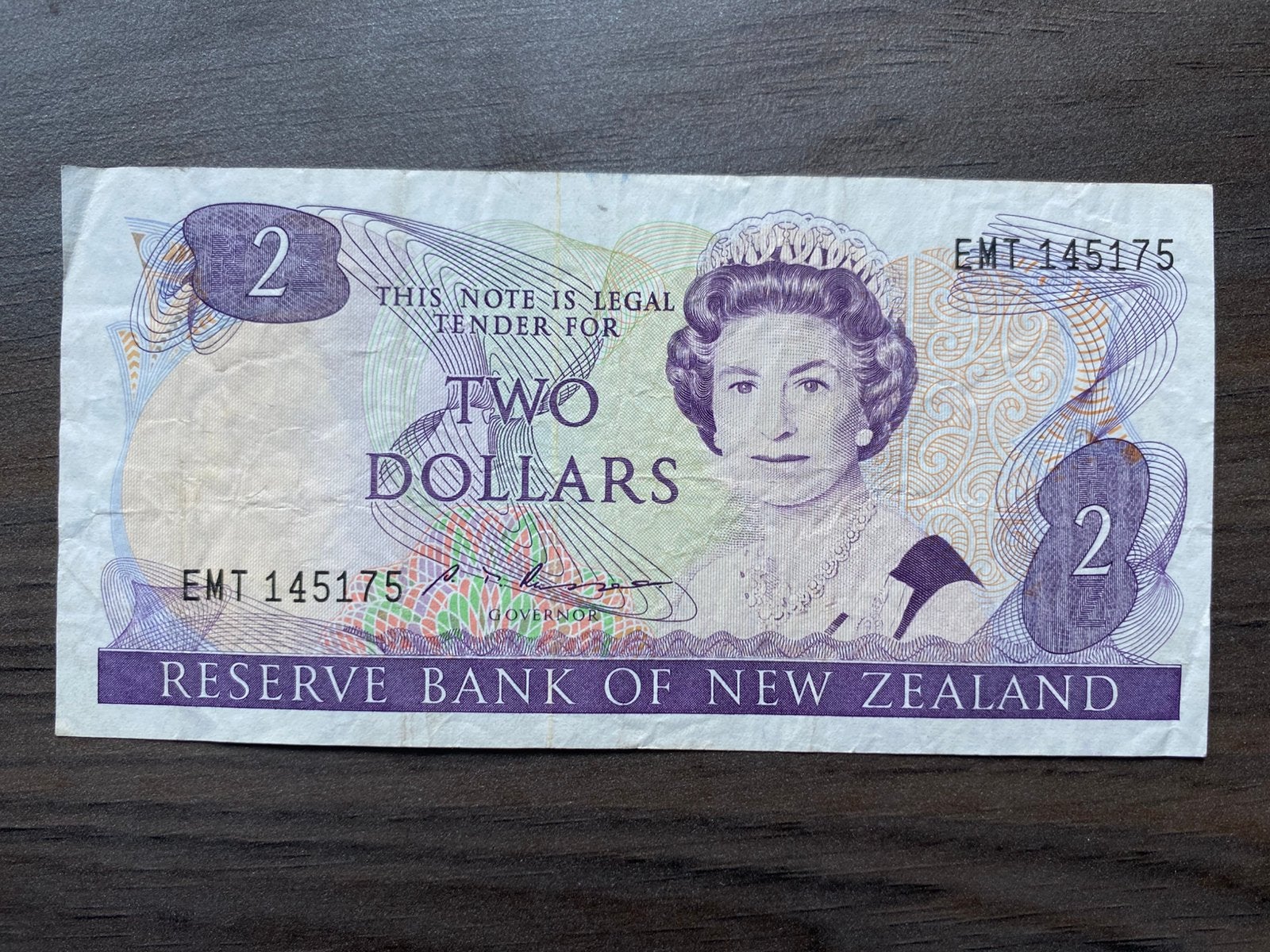2 Dollars Nieuw-Zeeland 1981-1992 Bankbiljet p-170b, Postzegels en Munten, Bankbiljetten | Oceanië, Ophalen of Verzenden, Los biljet