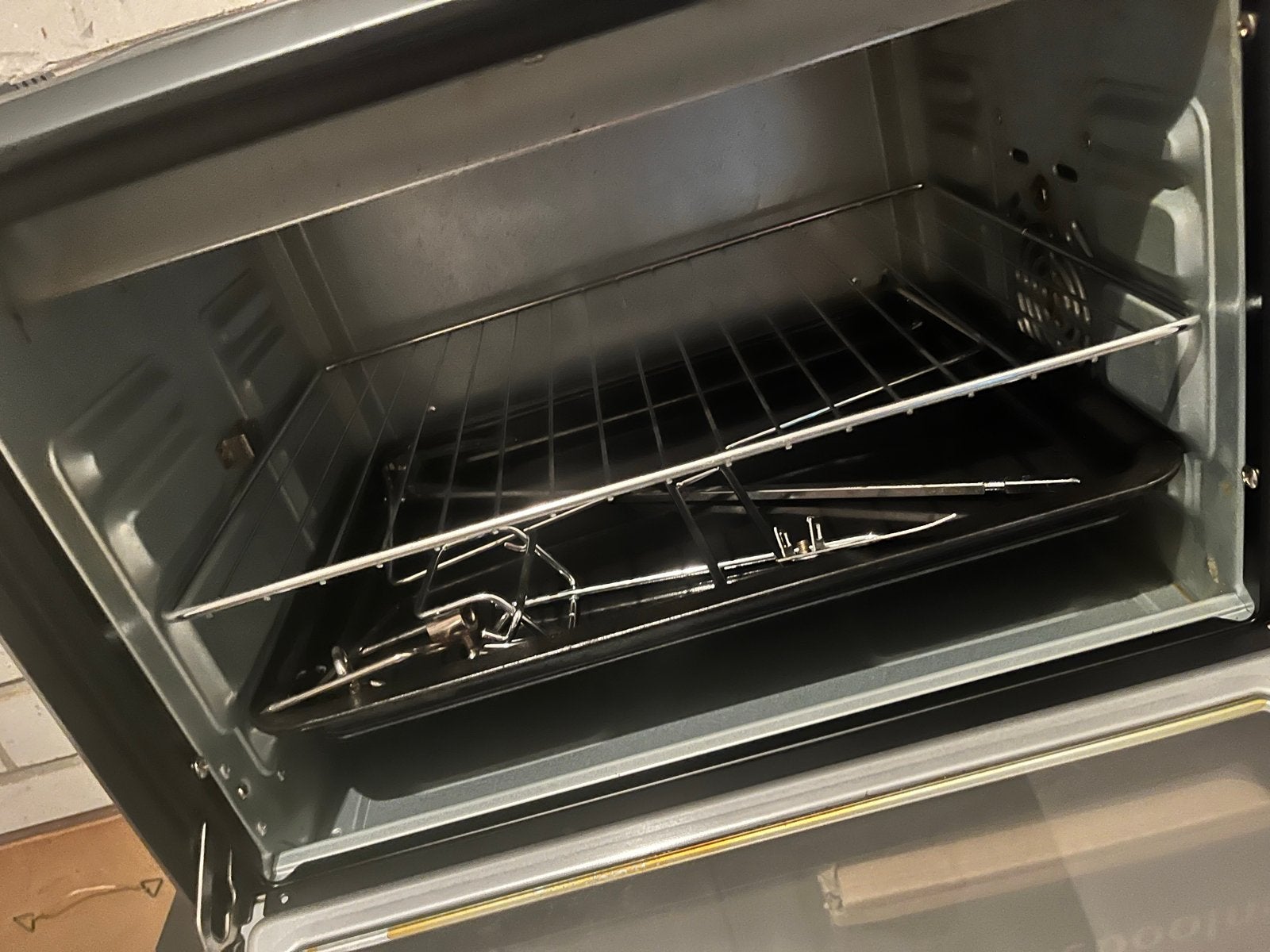 Bourgini Mini Oven met Kipdraaifunctie - Zo goed als nieuw, Ophalen, Overige merken, Zo goed als nieuw, Draaiplateau