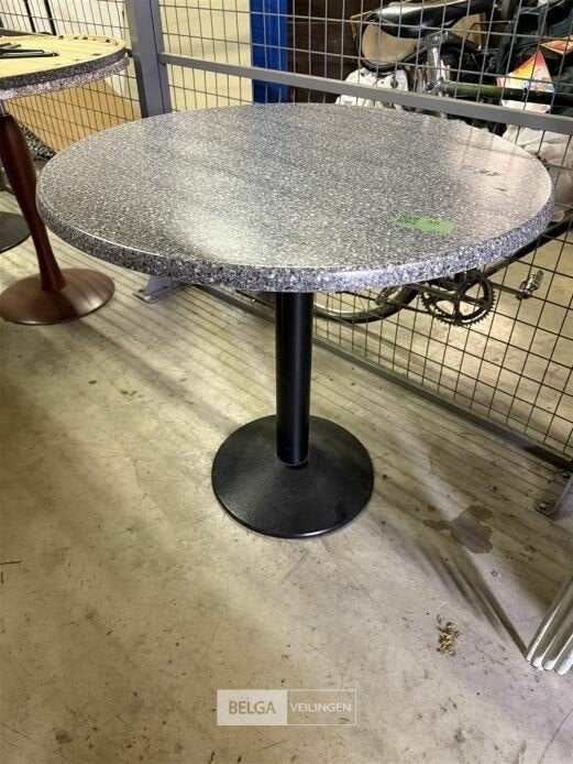 Ronde tafels laag gemarmerd kunstblad (10x), Ophalen, Gebruikt, 50 tot 100 cm, Rond