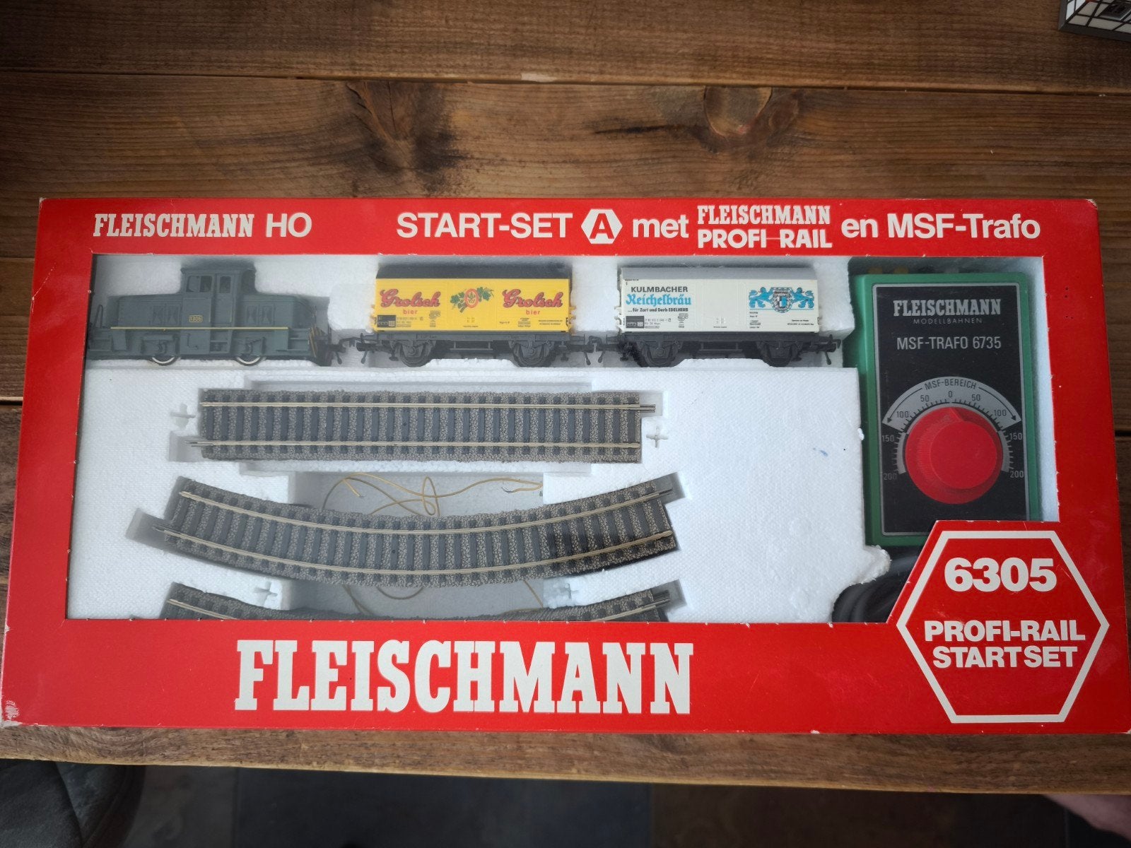 Fleischmann H0 Treinset, Locomotief, Rails en Gebouwen, Ophalen