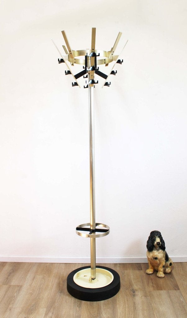 Industriële vintage kapstok. Retro design coat rack, Gispen?, Huis en Inrichting, Ophalen, O, Metaal, Staande kapstok