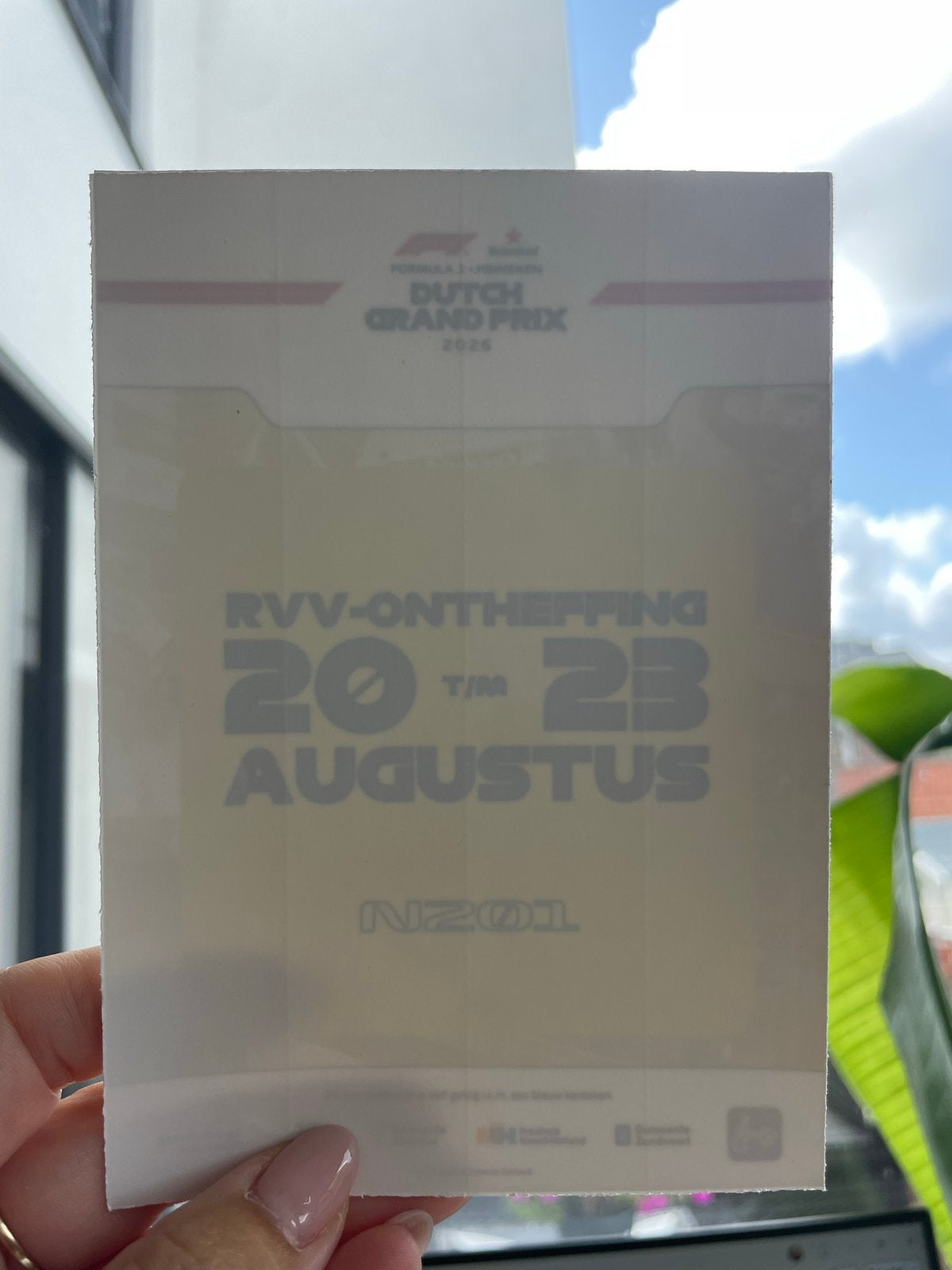 Doorrij bewijs F1, Eén persoon