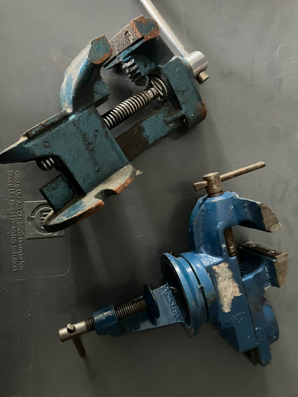 2 tafel werkbank monteren op elke werkbank, Ophalen of Verzenden, Gebruikt