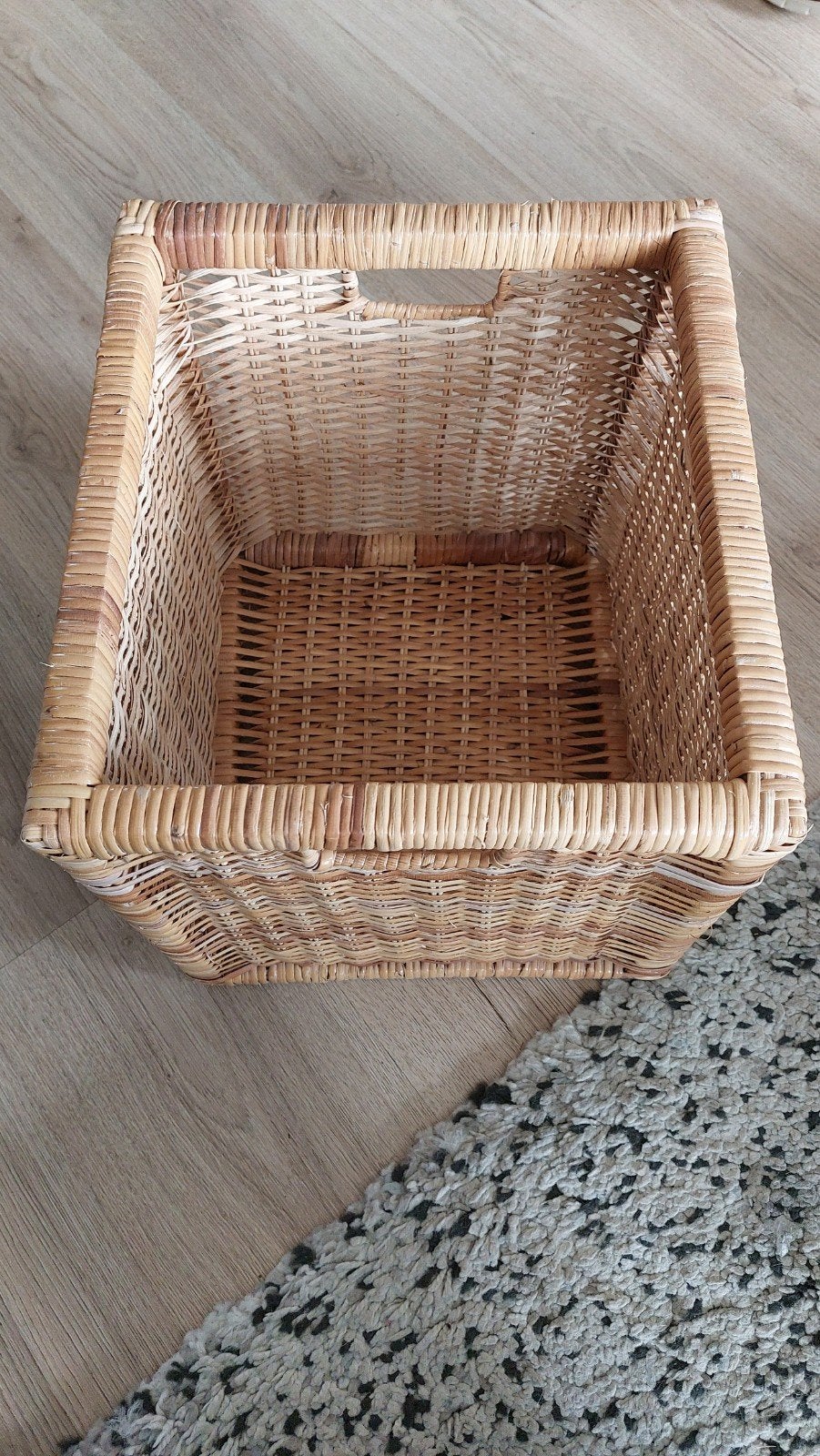 4x Ikea rotan opbergmand / wasmand,, Huis en Inrichting, Woonaccessoires | Kisten, Ophalen, Overige materialen, Gebruikt, 50 tot 100 cm