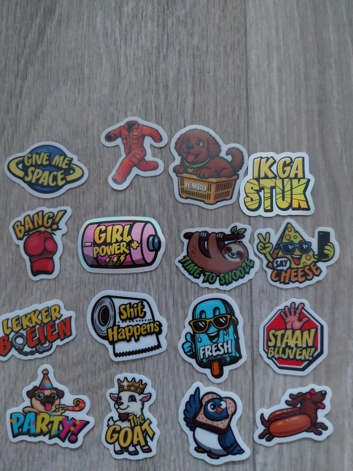 Jumbo stickers, Hobby en Vrije tijd, Ophalen, Nieuw, Meerdere stickers