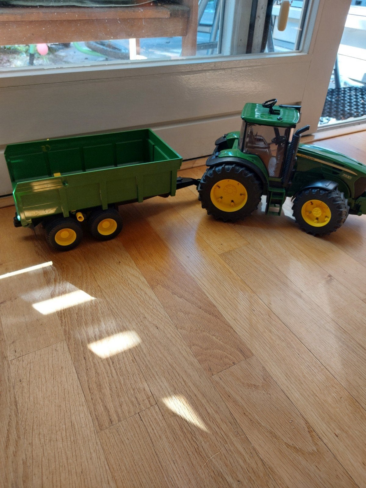 John Deere Speelgoed Trekker met Aanhanger, Ophalen of Verzenden, Gebruikt