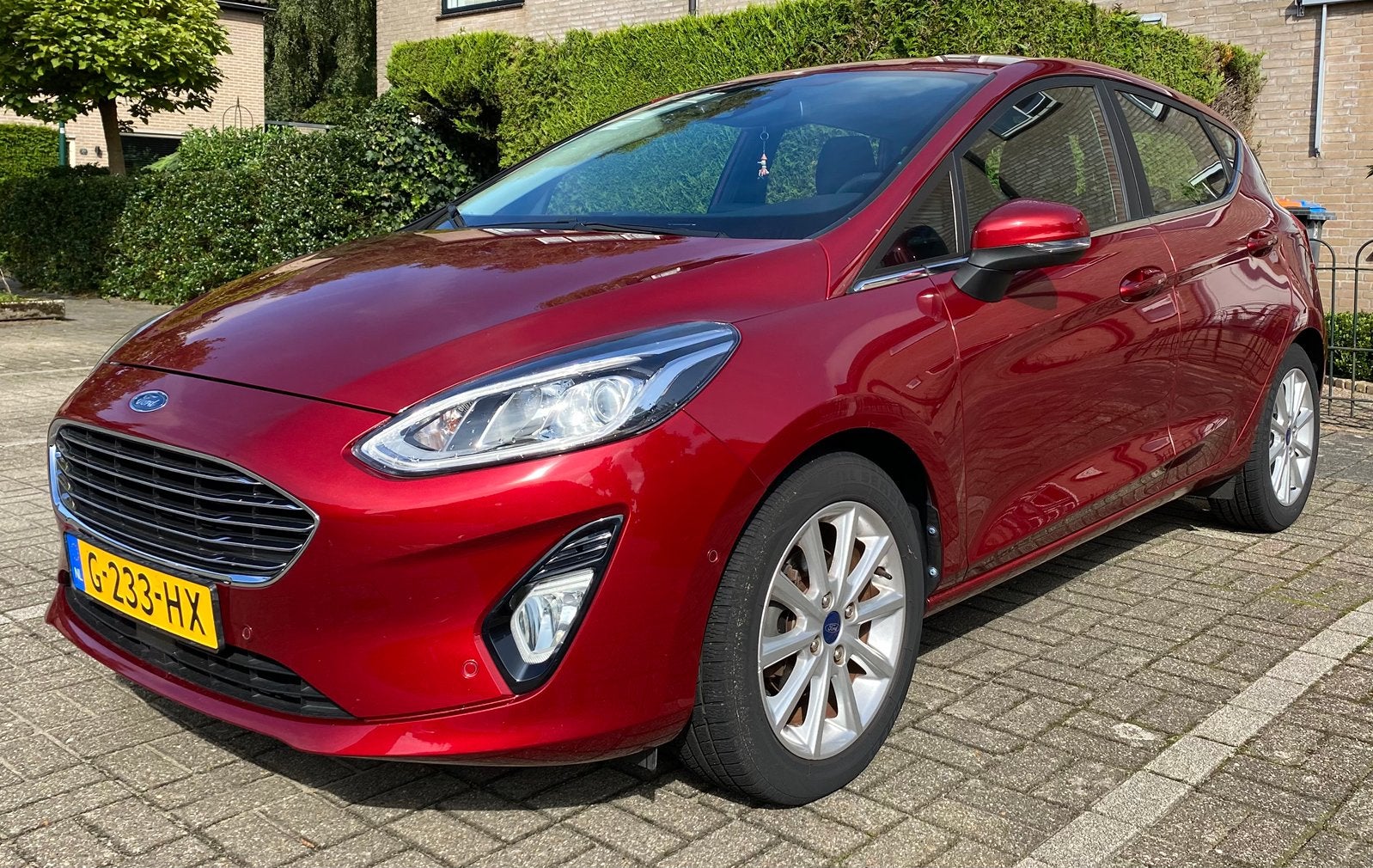Ford Fiësta 1.0 Ecoboost 100pk 5dr 2019 Rood, Auto's, Voorwielaandrijving, 49 €/maand, Origineel Nederlands, 595 kg