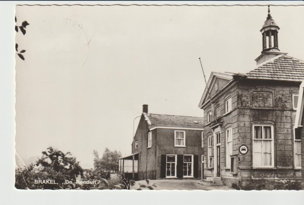 Brakel bij Zaltbommel "De Ronduit", Verzamelen, Ansichtkaarten | Nederland, Ophalen of Verzenden, 1940 tot 1960, Gelopen, Gelderland