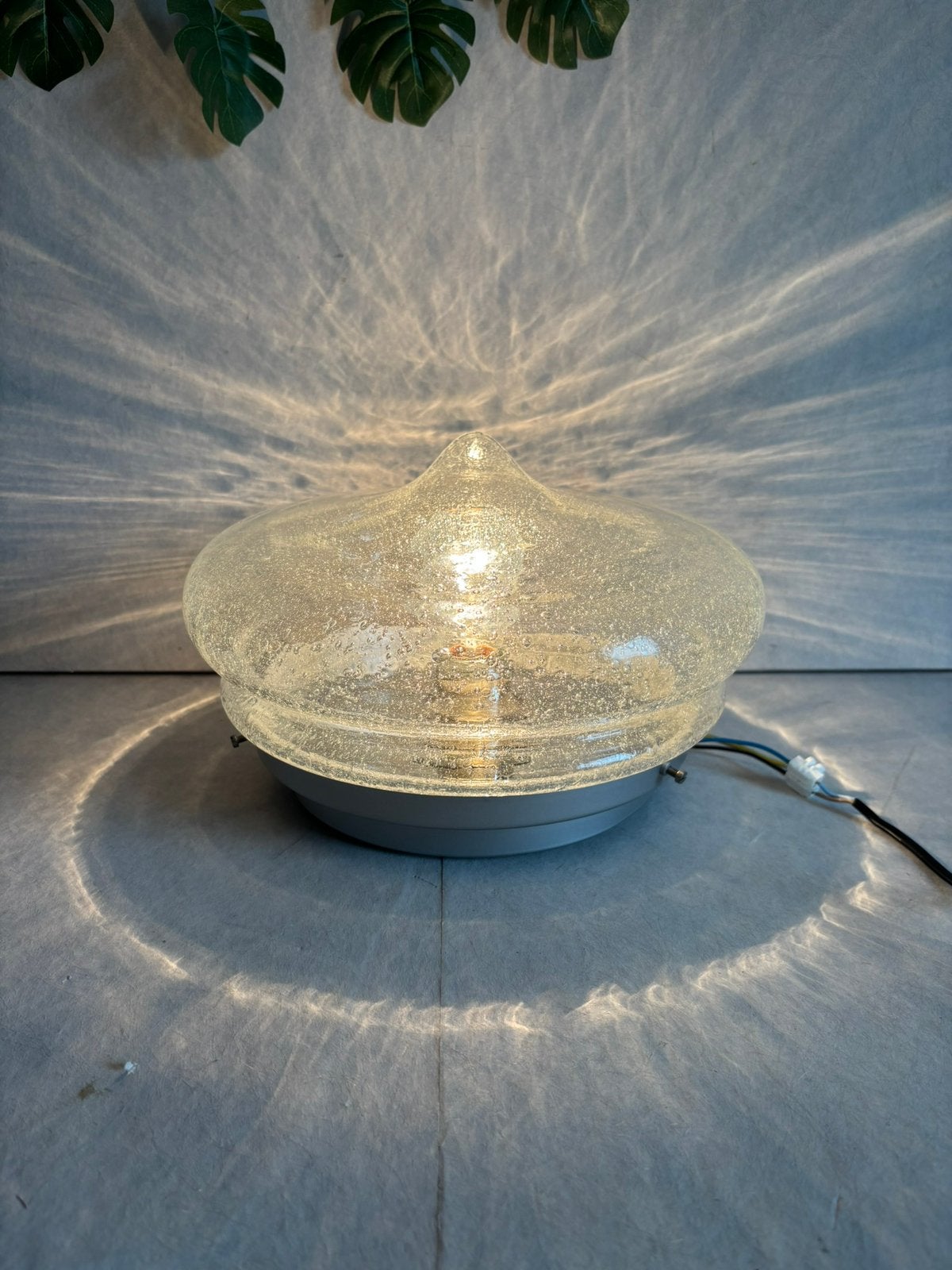 Vintage Doria Leuchten plafondlamp / wandlamp space age 1960, Ophalen of Verzenden, Gebruikt