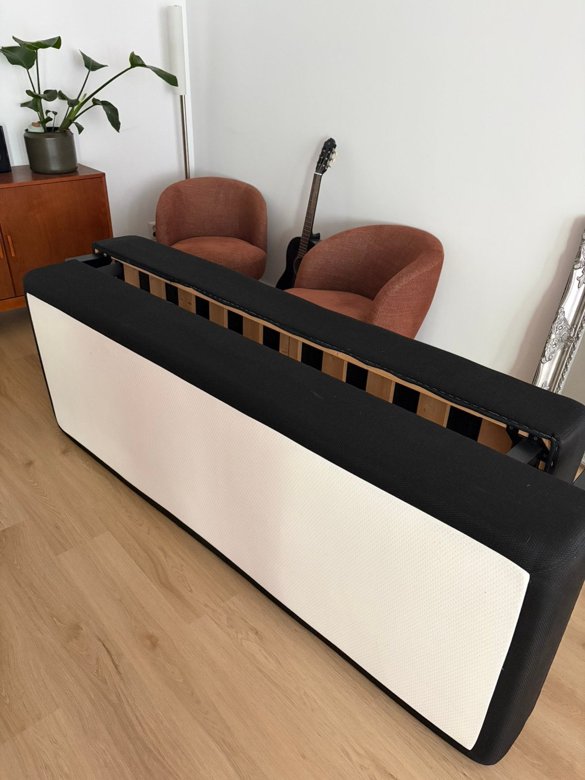 Boxspring 140x200, Ophalen, Gebruikt, Tweepersoons, 140 cm