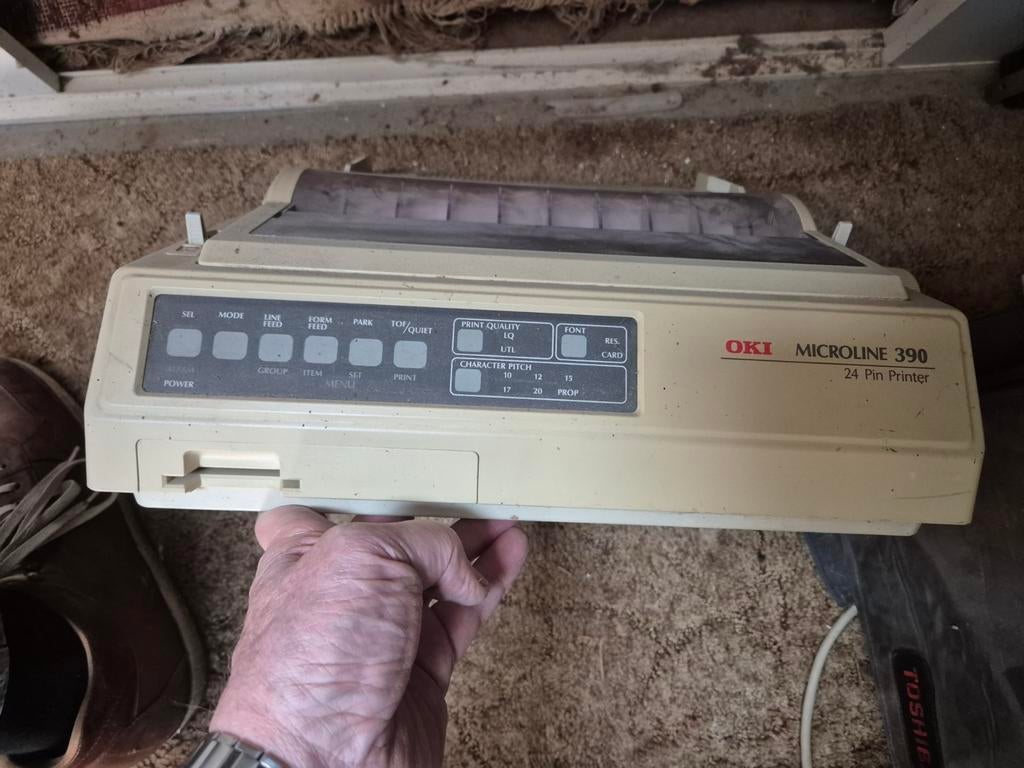 OKI Microline 390 24 Pin Printer - Vintage Matrixprinter, Computers en Software, Printers, Gebruikt, Printer, Matrix-printer, Zwart-en-wit printen