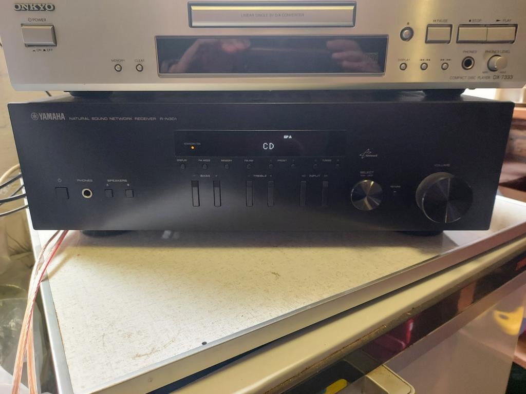 Yamaha R-N301 Netwerk Receiver Zwart, Ophalen, Gebruikt, Yamaha, 60 tot 120 watt