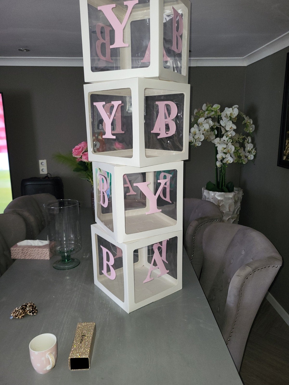 Baby Shower Decoratie Set - Roze Teddybeer Thema, Ophalen of Verzenden, Nieuw, Versiering, Geboorte of Huwelijk