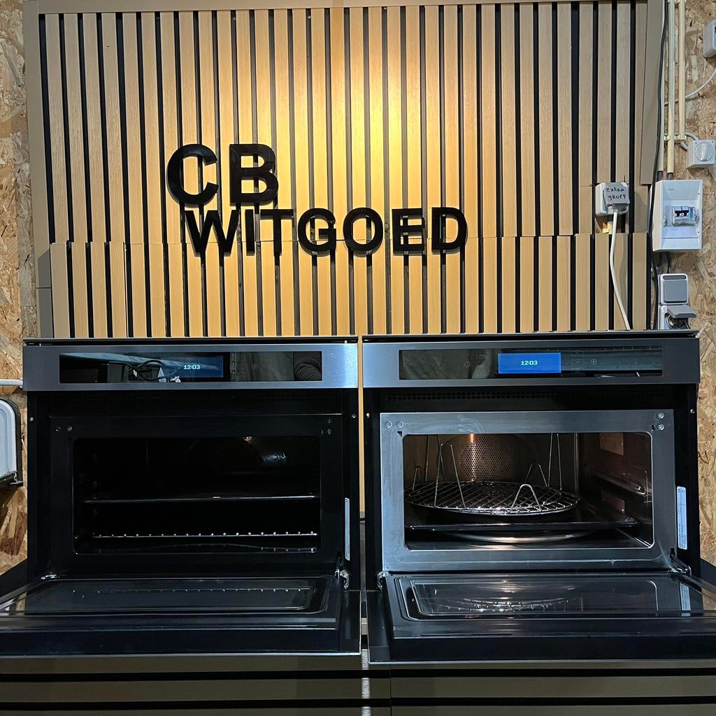 Luxe Bauknecht set combi oven en combi magnetron TFT display, Ophalen, Zo goed als nieuw, Oven met grill, Inbouw