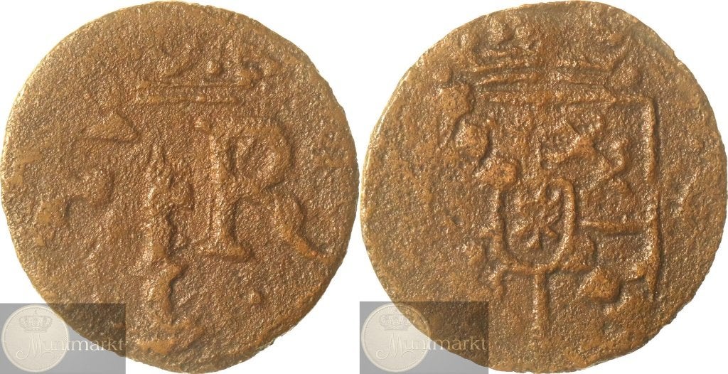 Reckheim - Duit z.j. (1643-1662) - ONGEDOCUMENTEERD, Ophalen of Verzenden, Vóór koninkrijk, Overige waardes, Losse munt