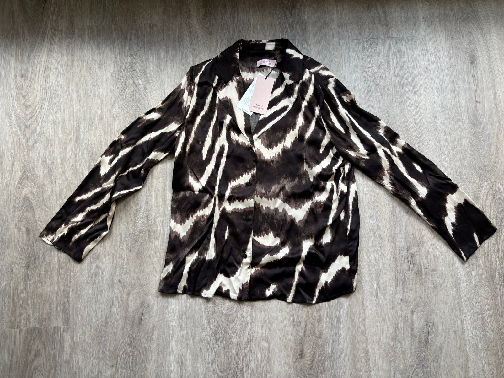 Studio Anneloes Minke animal blazer blouse Multi Color mt S, Ophalen of Verzenden, Nieuw, Maat 36 (S), Meerkleurig
