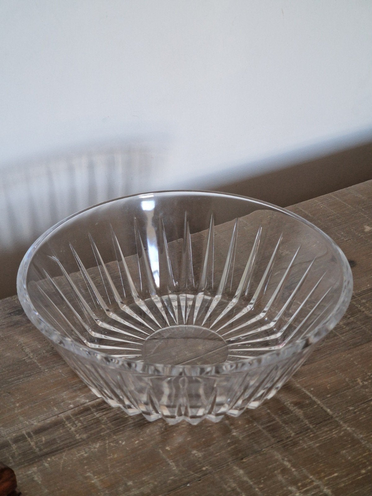 Vintage Val Saint Lambert "Balmoral" Kristallen Schaal 23cm, Antiek en Kunst, Ophalen of Verzenden