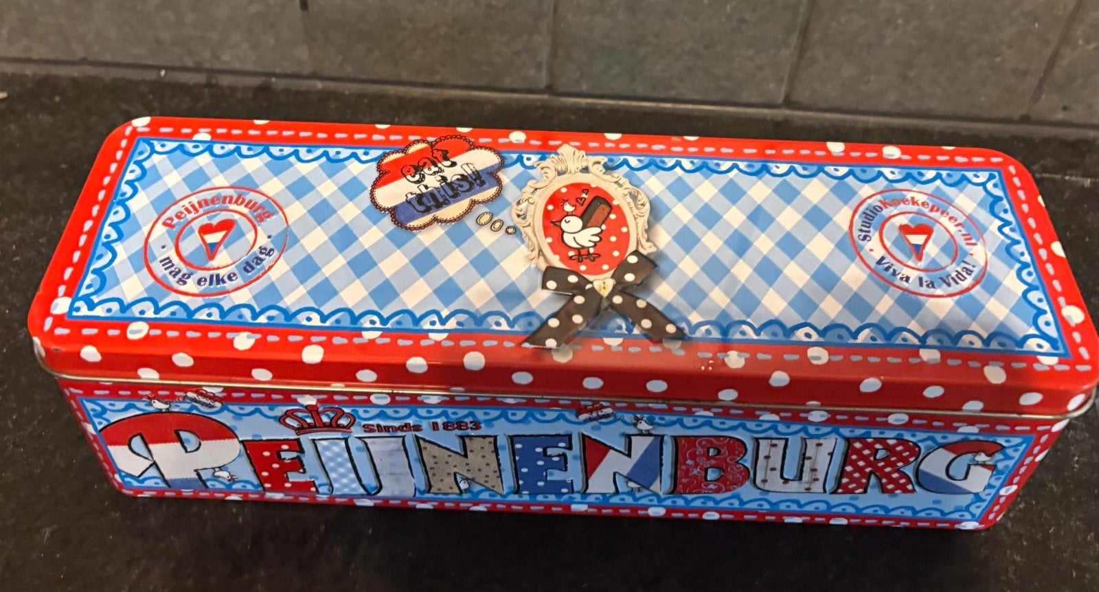 Vintage Peijnenburg koekblik, Verzamelen, Ophalen of Verzenden, Gebruikt