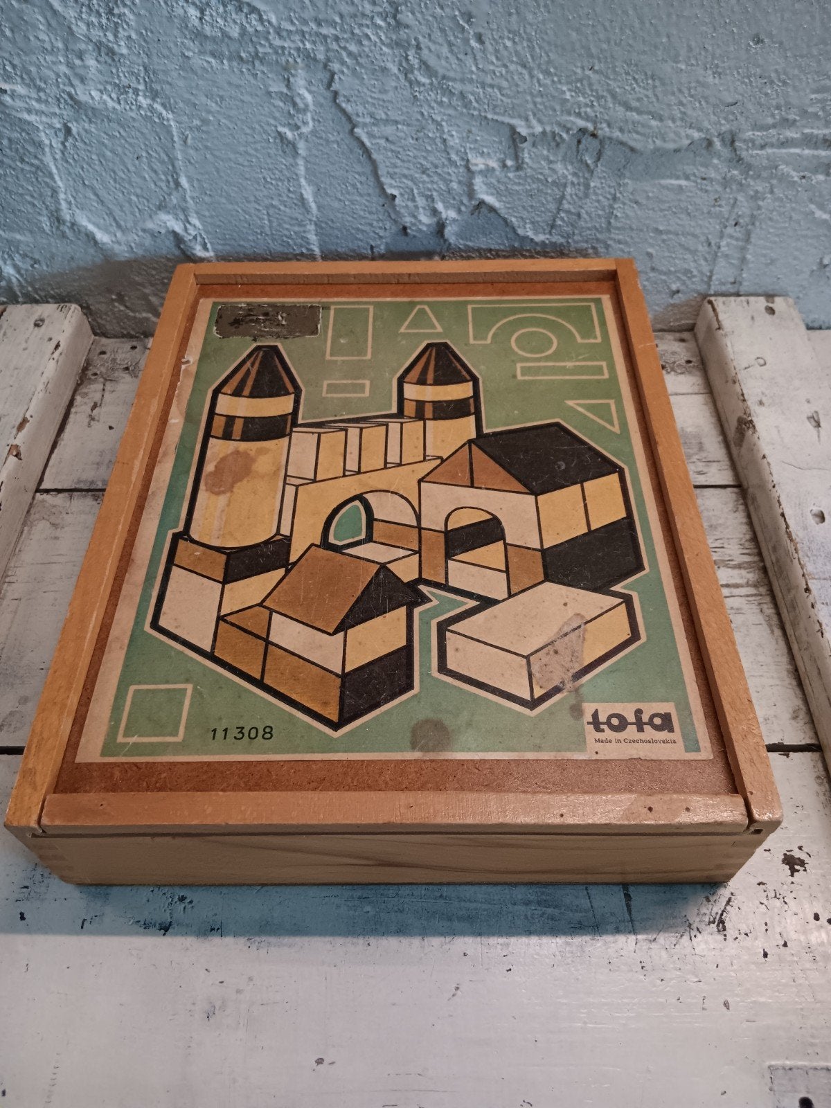 Vintage TOFA blokkendoos, Ophalen of Verzenden
