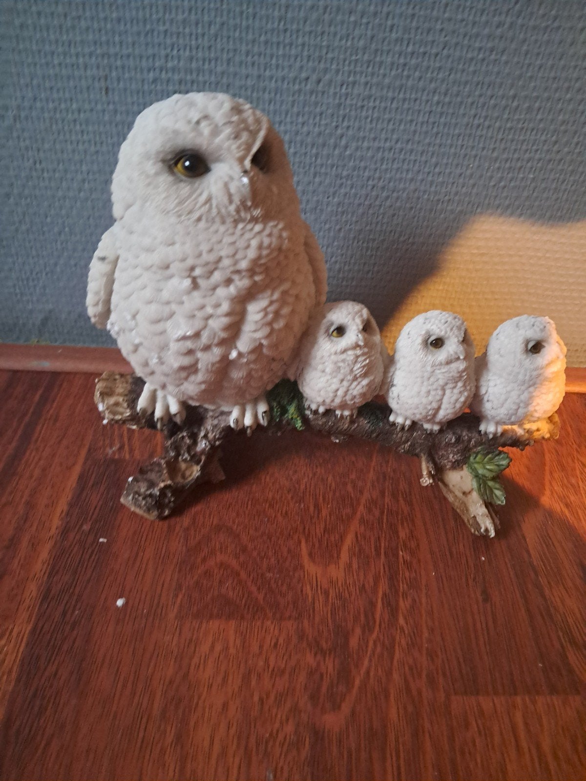 mooi beeld van moeder uil met kindjes, Verzamelen, Ophalen of Verzenden, Nieuw, Dier