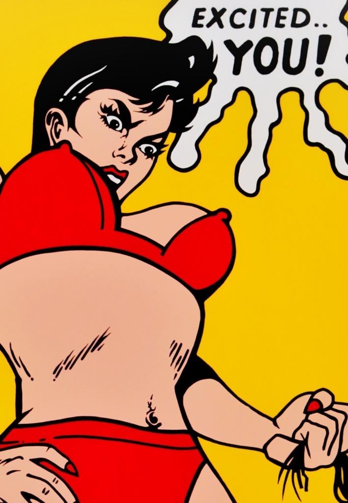"Bob Baldhuysen" (Amsterdam, 1952) Lust" "EXCITED.. YOU!", Antiek en Kunst, Ophalen of Verzenden