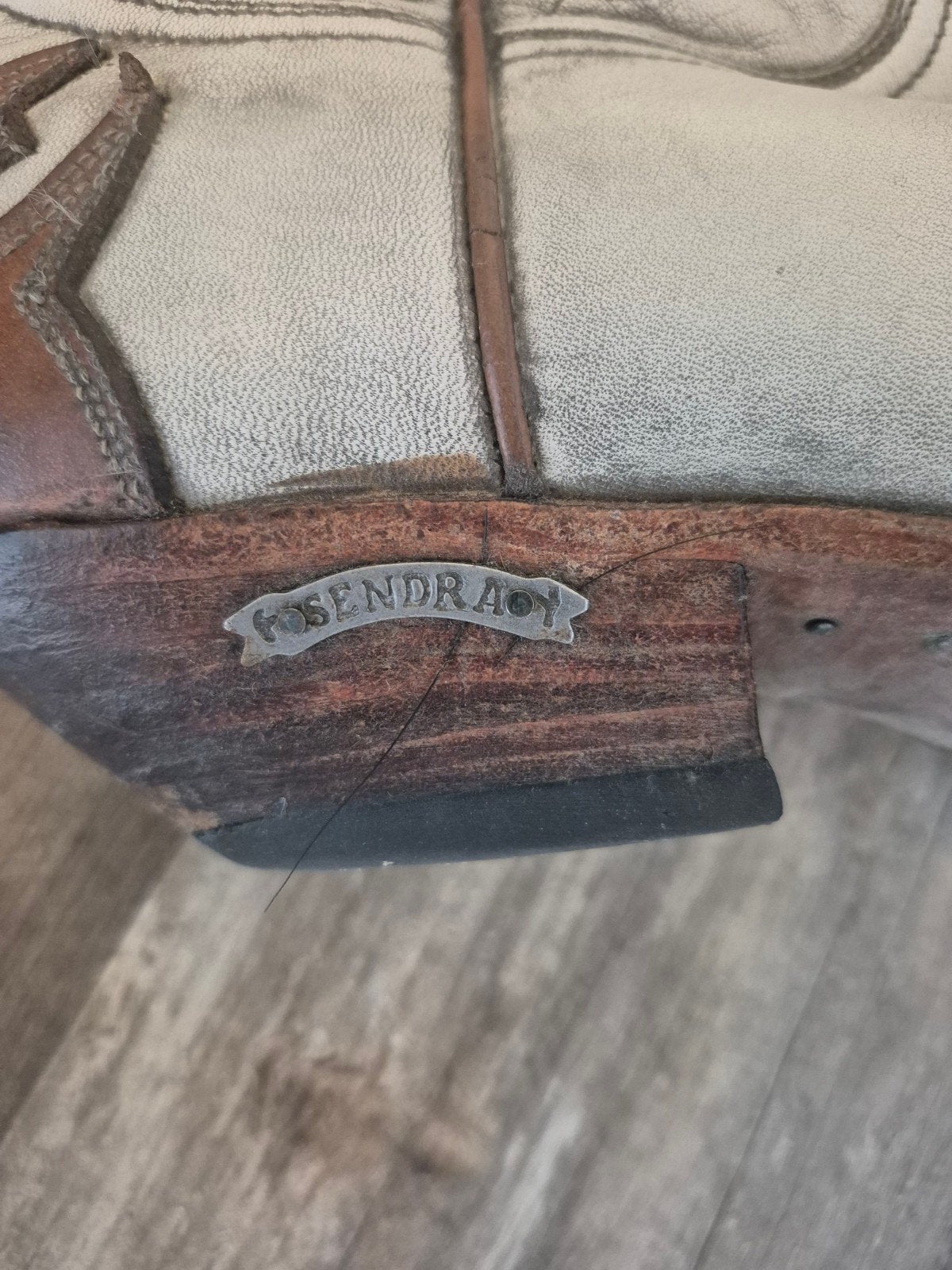 cowboylaarzen, Ophalen, Gebruikt, Leer