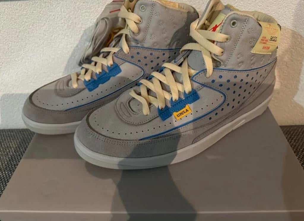 Jordan 2 Union Grey Fog DS Nieuw Maat 43, Kleding | Heren, Schoenen, Overige kleuren, Nieuw, Ophalen of Verzenden, Sneakers of Gympen