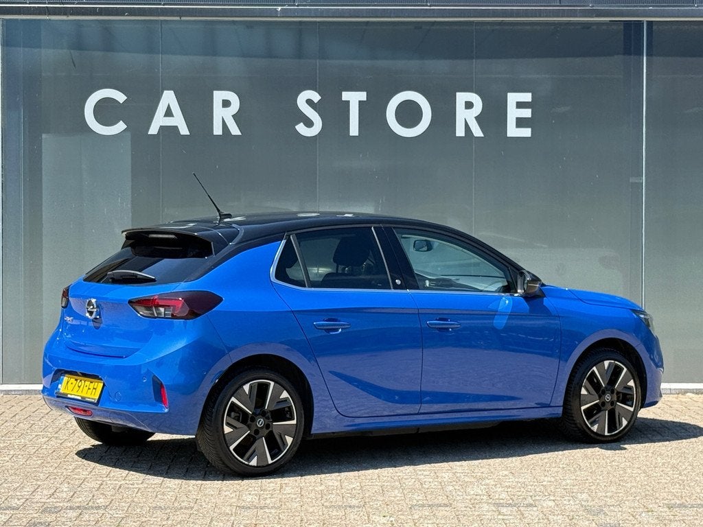 Opel Corsa-e Elegance 50 kWh 91% SOH Carplay|Camera|Navi, Auto's, Opel, 330 km, Zwart, Blauw, Origineel Nederlands