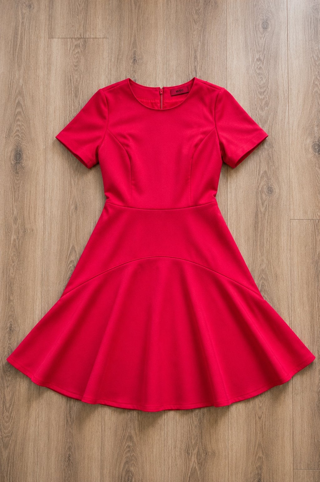 Hugo Boss rode jurk maat M, Ophalen of Verzenden, Gedragen, Maat 38/40 (M), Rood