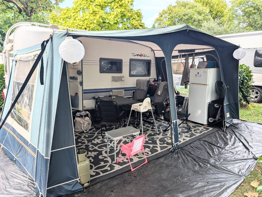 Stevige Gerjak Pionier voortent - Maat 9 (omloop 875) - €125, Ophalen, Gebruikt, Ten Cate All Season 240g/m2, Overige merken
