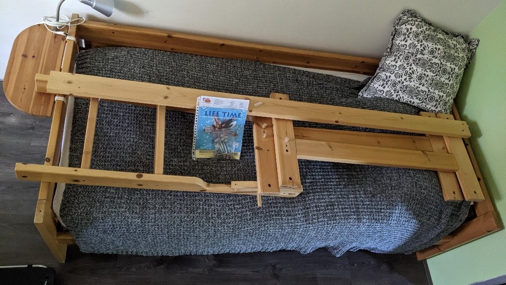 LIFETIME basisbed & halfhoogslaper INEEN - merk Life Time, Ophalen, Gebruikt, Hoogslaper of Stapelbed, 100 cm of meer
