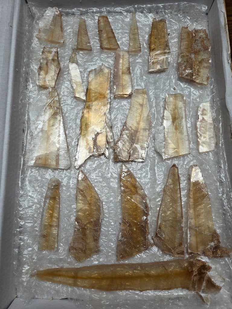 Partij/Verzameling Bruine Seleniet Spanje, Verzamelen, Mineralen en Fossielen, Ophalen of Verzenden, Mineraal