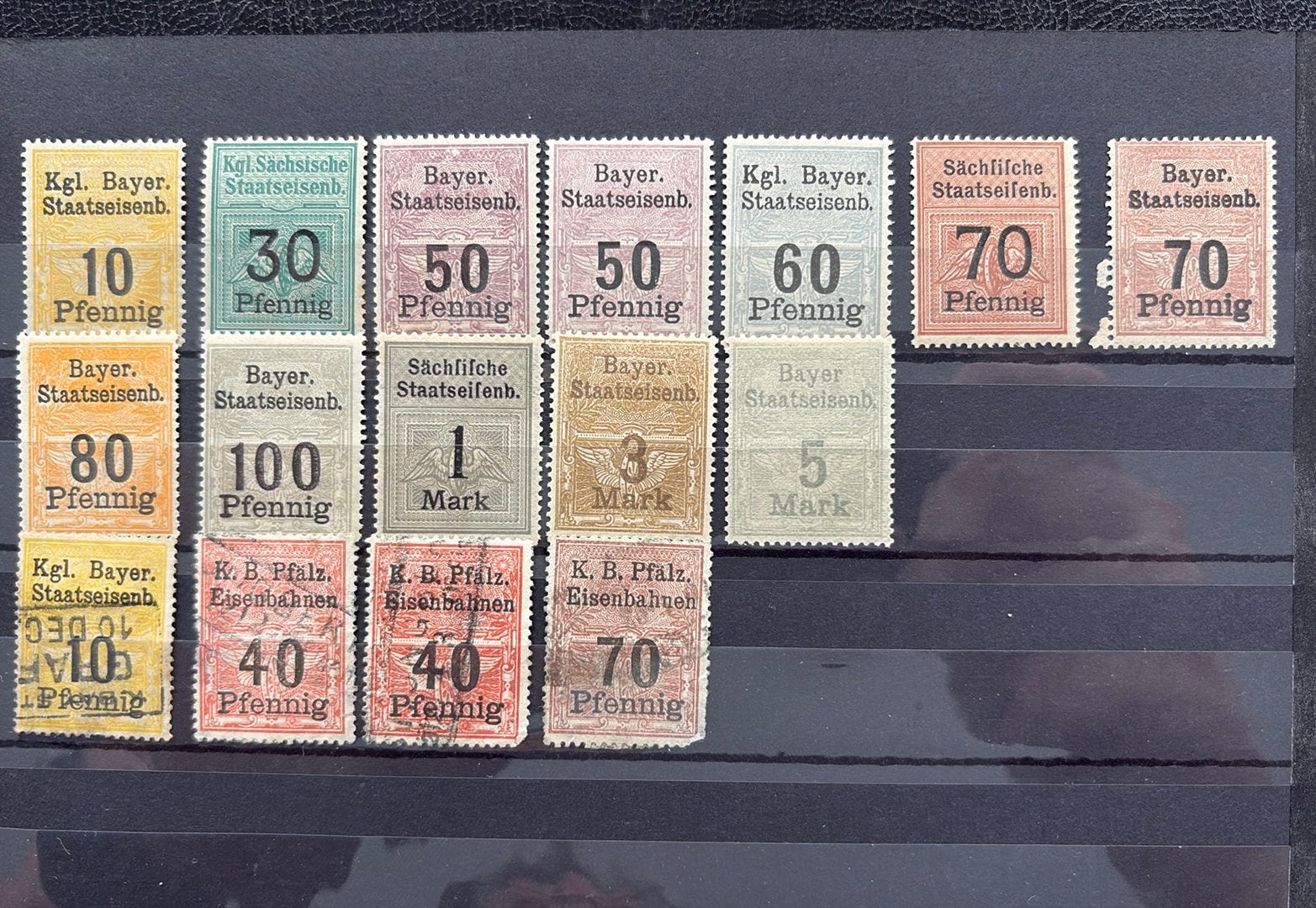 Spoorwegzegels, fiscale zegels en oude stadapost, Ophalen of Verzenden, Duitse Keizerrijk