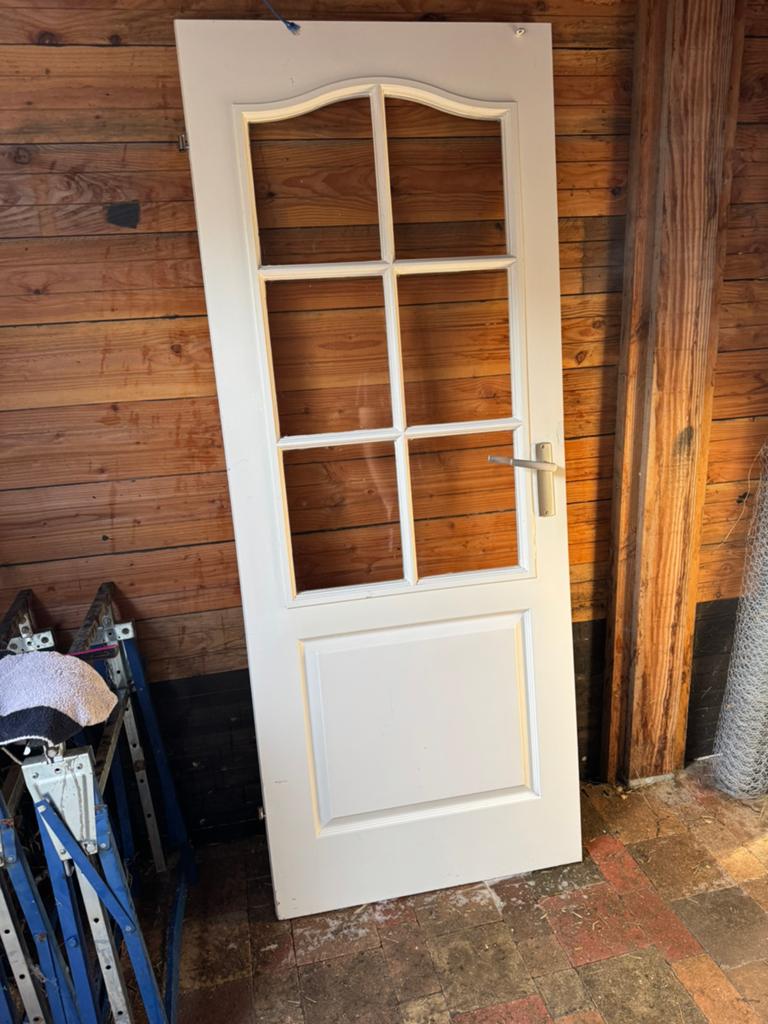 Houten deuren met en zonder glas, Ophalen, Minder dan 80 cm, Binnendeur, 200 tot 215 cm