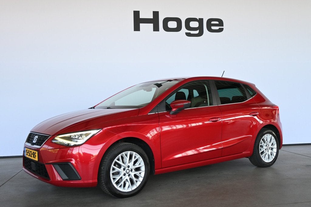 SEAT Ibiza 1.0 TSI Automaat FR Business Intense CarPlay Led, Auto's, Stof, Gebruikt, 580 kg, 116 pk