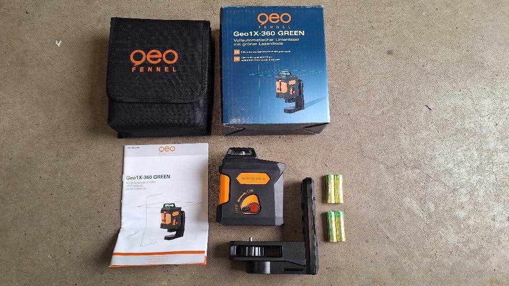 Geo Fennel GEO 1X-360 Accu lijn Laser GROEN NIEUW!, ,, Nieuw, Ophalen of Verzenden, ,