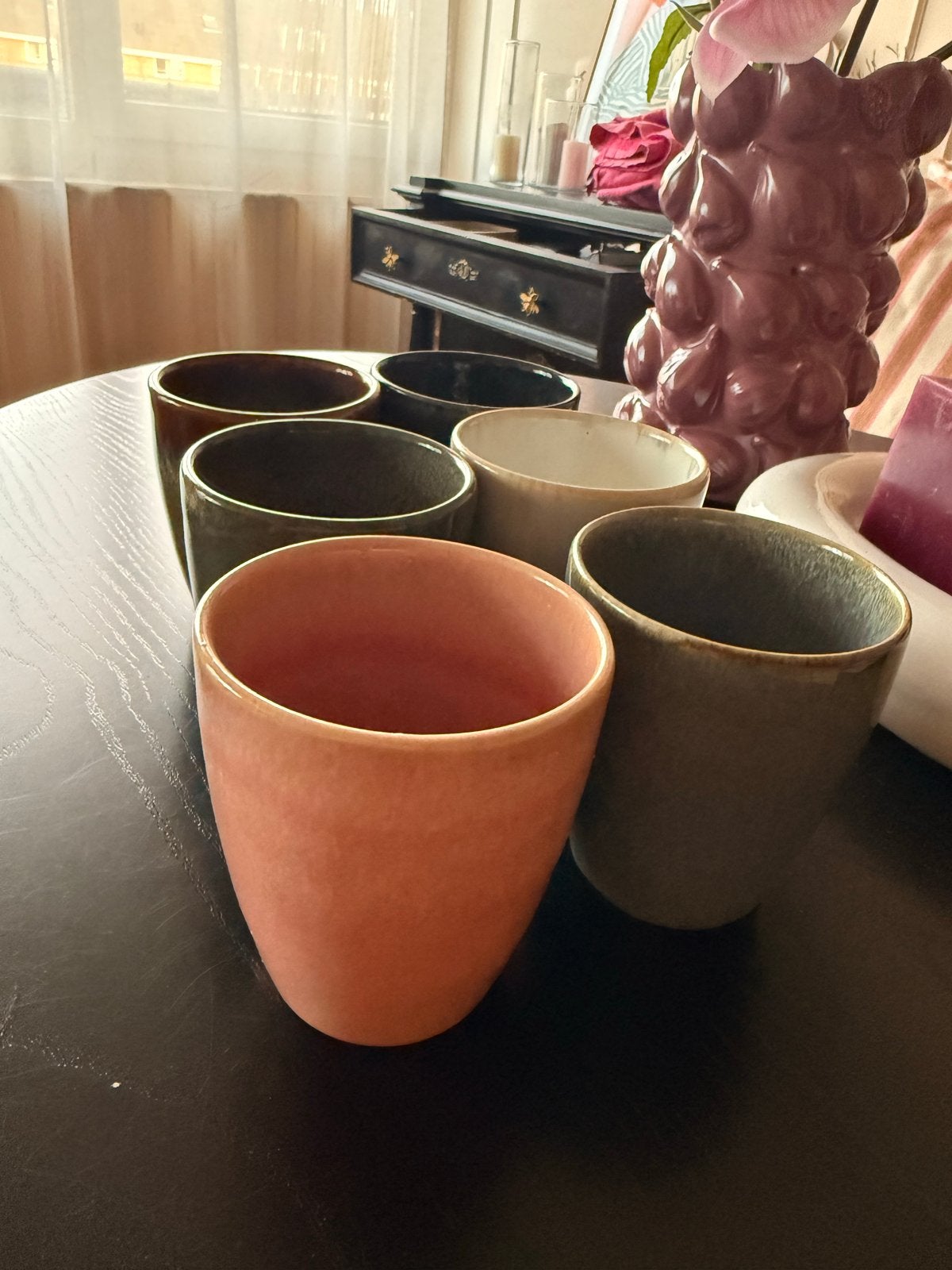 HEMA Porto servies kopjes - set van 6 diverse kleuren, Huis en Inrichting, Hema, Keramiek, Ophalen of Verzenden, Zo goed als nieuw