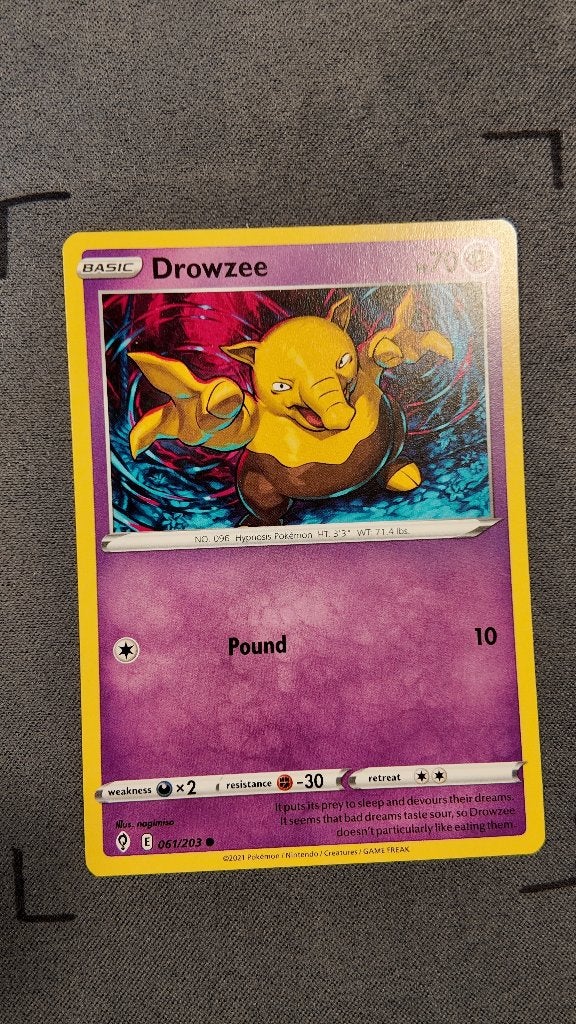 Drowzee 61 Evolving Skies | Pokemon kaart, Ophalen, Zo goed als nieuw, Losse kaart
