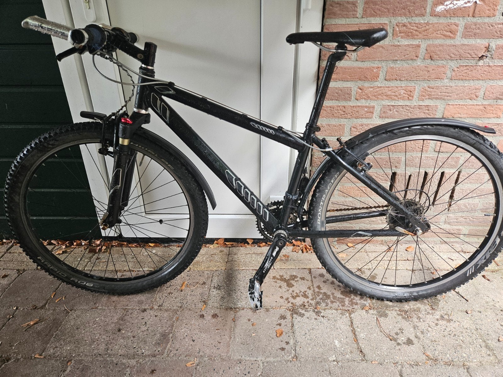 Cannondale kindermountainbike met spatborden en vering, Gebruikt, Hardtail, 49 tot 53 cm, Ophalen