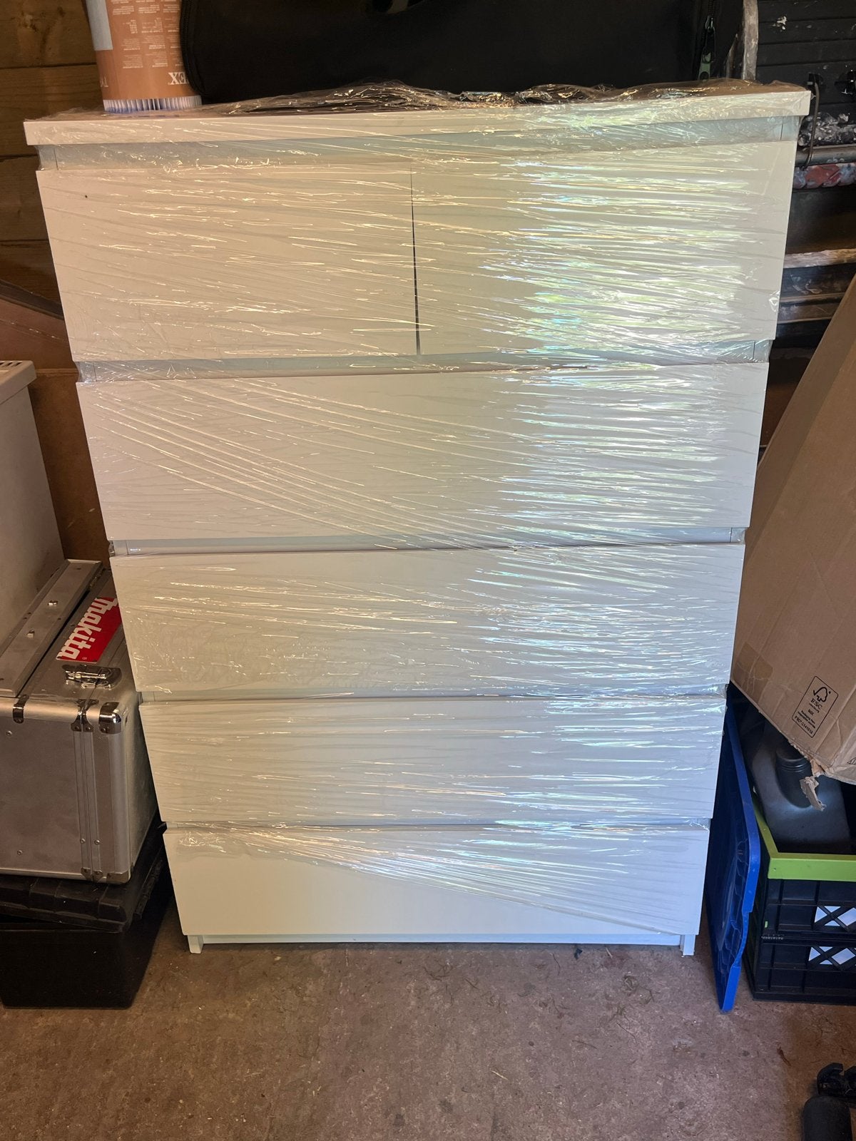 2025 IKEA MALM ladekast met 6 lades Wit, 80 x 123 x 48 cm, Ophalen, 5 laden of meer, 50 tot 100 cm, Zo goed als nieuw