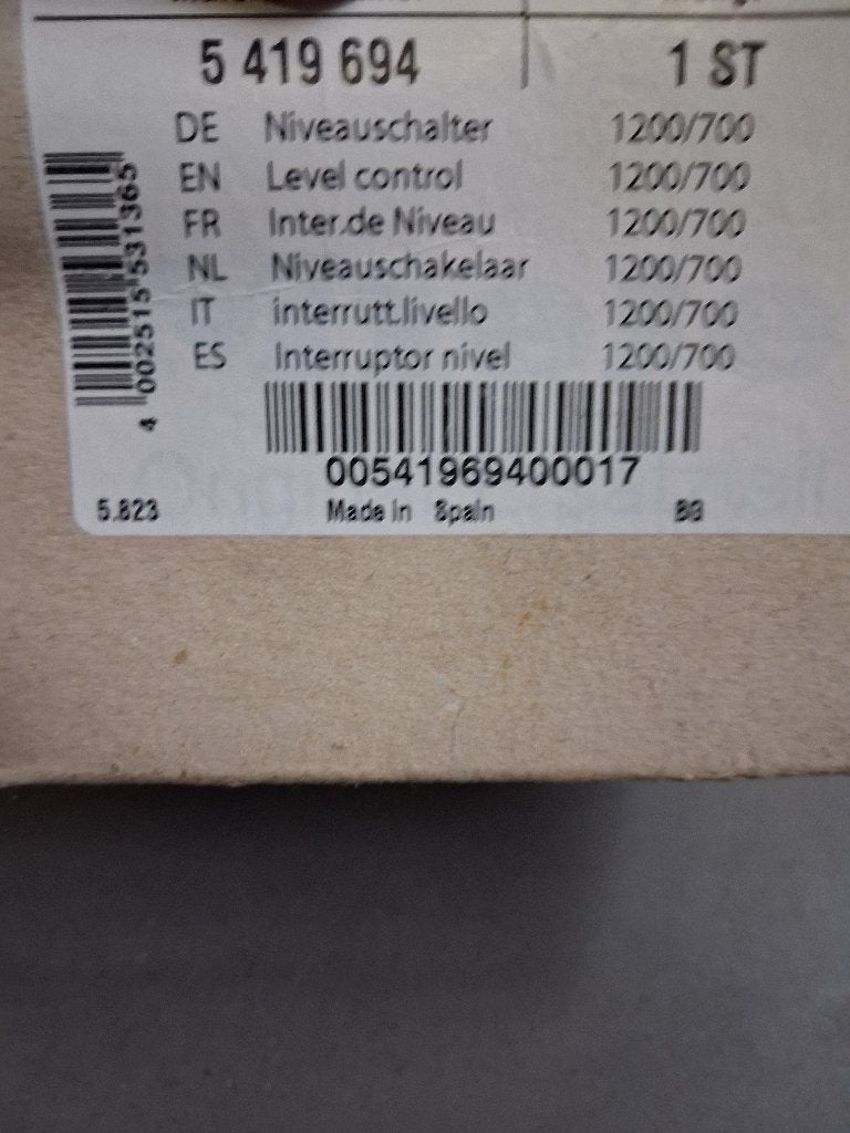 Miele niveauschakelaar vaatwasser, Ophalen, Nieuw